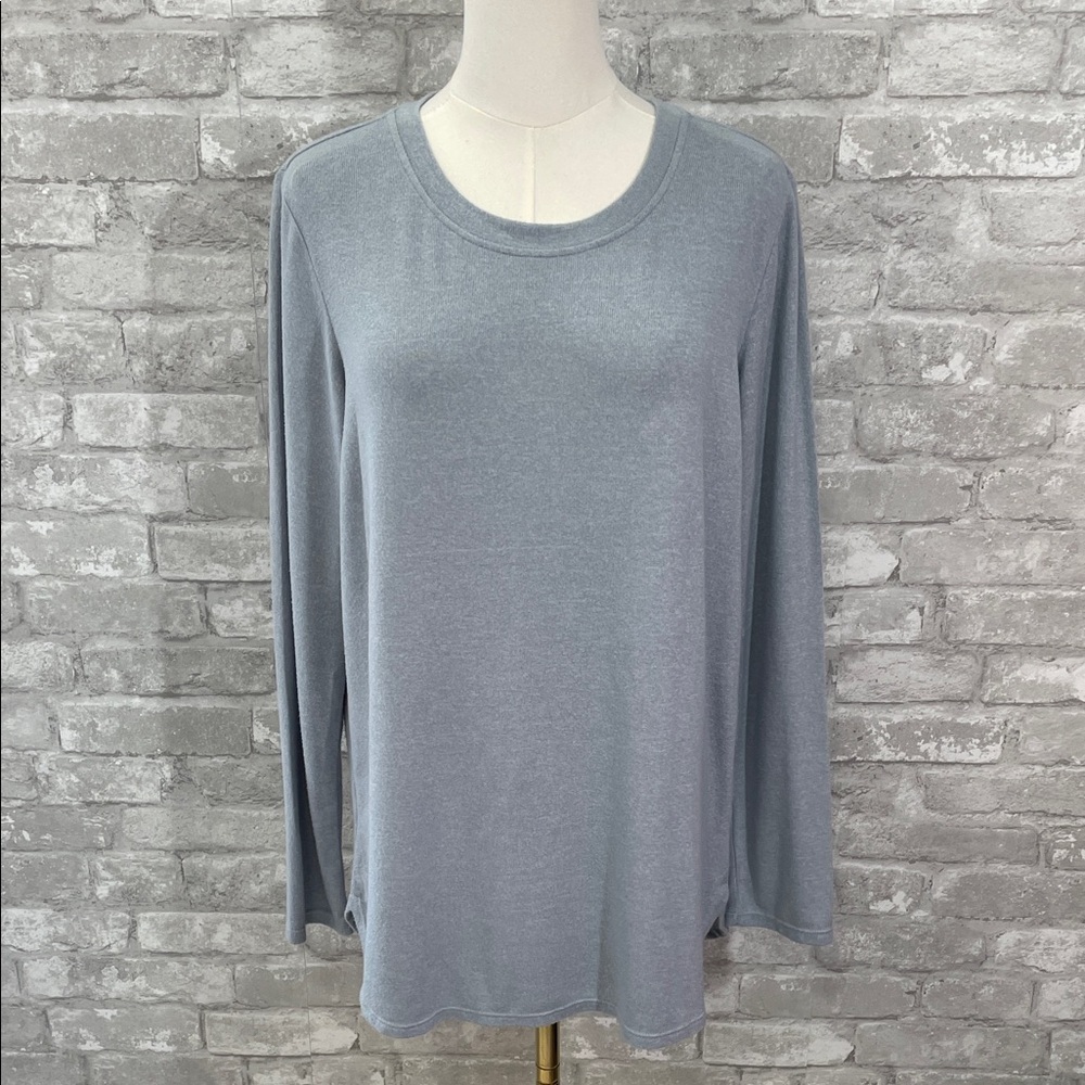 Matty M Women's Light Blue Long Sleeve Top